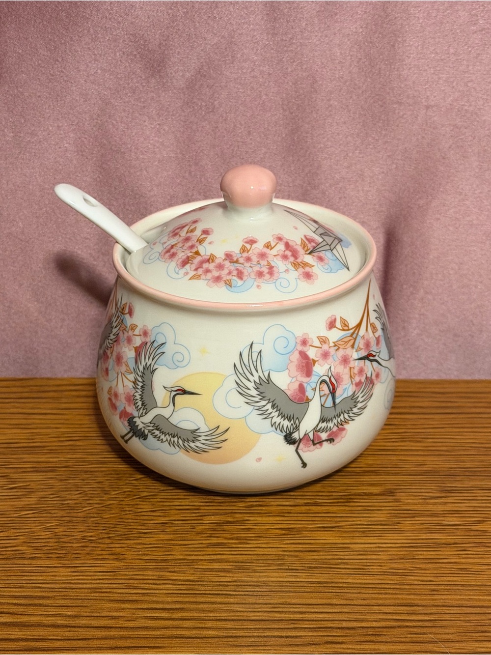 Fairyloot Six Crimson Cranes Sugar Pot NIB
